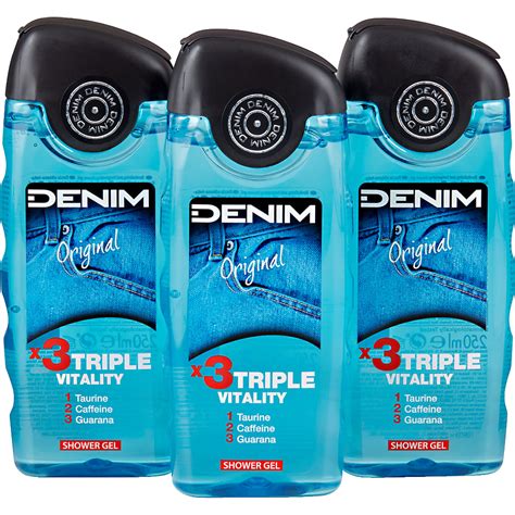 Buy Denim Original Shower Gel X3 Triple Vitality Taurine