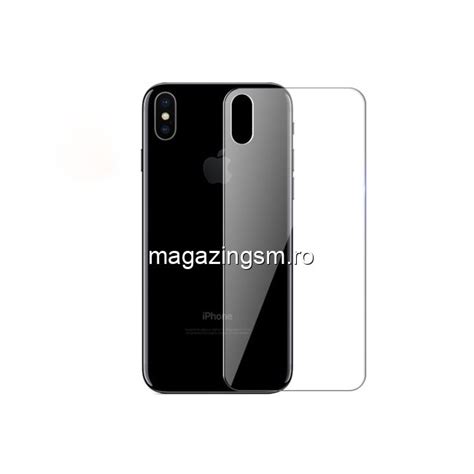 Folie Sticla Capac Baterie Spate IPhone XS Max Pret