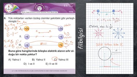 11 Sınıf Fizik Test 14 Elektrik ve Manyetizma 1 YouTube