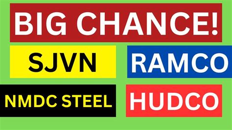 SJVN SHARE LATEST NEWS TODAY HUDCO SHARE ANALYSIS NMDC STEEL SHARE