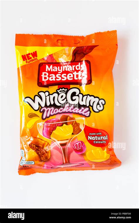 Packet Of Maynards Bassetts Wine Gums Mocktails Sweets New Flavours Made With Natural Colours