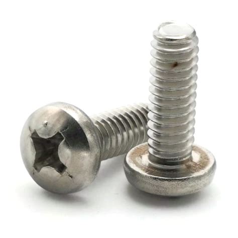 316 Stainless Steel 14 20 Phillips Pan Head Machine Screws