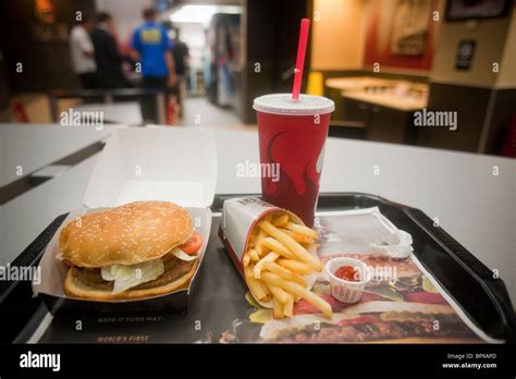 A Burger King Happy Meal Is Seen In A Whopper Bar In Midtown Manhattan