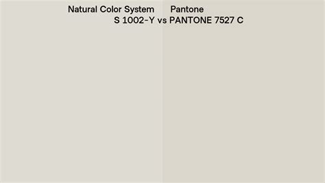 Natural Color System S 1002 Y Vs Pantone 7527 C Side By Side Comparison