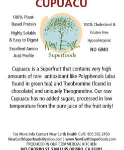 Cupuacu — New Earth Superfoods - Healing & Detoxifying Foods - Probiotic Coconut Kefir