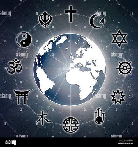 Various religions symbols hi-res stock photography and images - Alamy