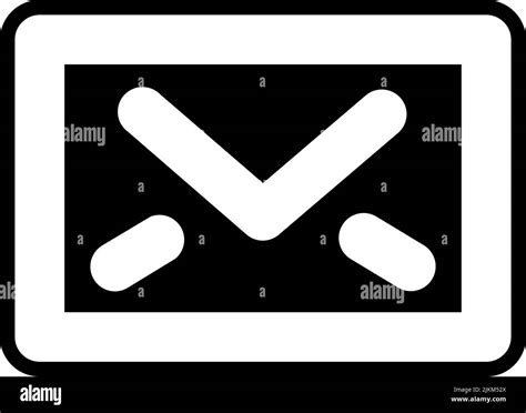 Email Icon Black Vector Illustration Stock Vector Image And Art Alamy