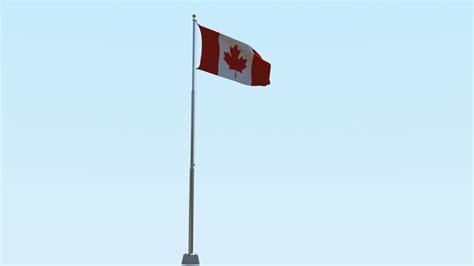 Animated Canada Flag 3D model animated | CGTrader