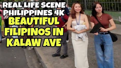 BEAUTIFUL FILIPINOS IN KALAW AVENUE ERMITA MANILA WALKING TOUR IN