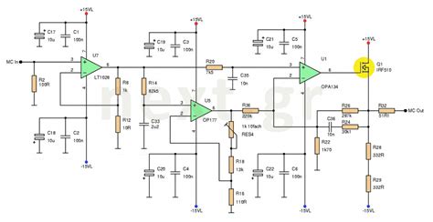 Microphone Preamplifier Circuit Diagram