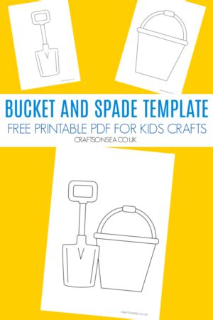 Bucket And Spade Template Free Printable Pdf Crafts On Sea