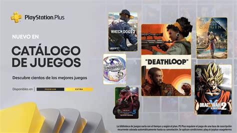 Disponibles juegos septiembre catálogo PS Plus Extra y Premium