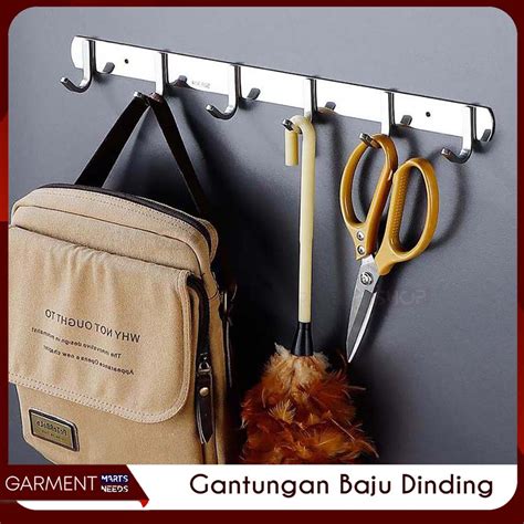 Jual Gantungan Baju Dinding Stainless Steel Kastok Baju Anti Karat 5 8