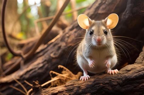 Premium Photo | White throated woodrat in natural desert environment