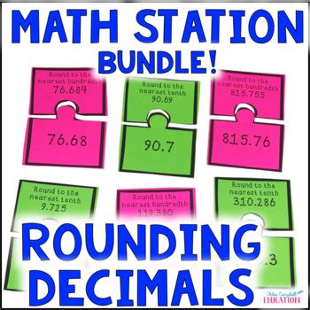 Rounding Decimals Activities 5th Grade Math Centers Stations Or Review