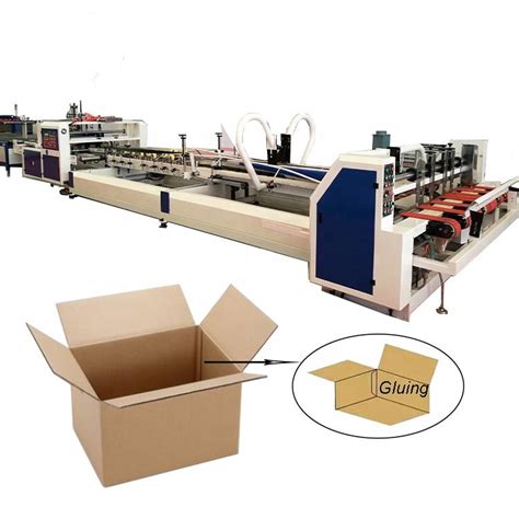 Electric Driven Carton Box Folding And Gluing Machine Corrugated Box