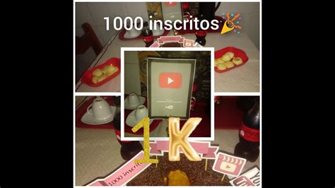 Comemorando Mil Inscritos No Canal K Feliz Demais Obrigada Youtube