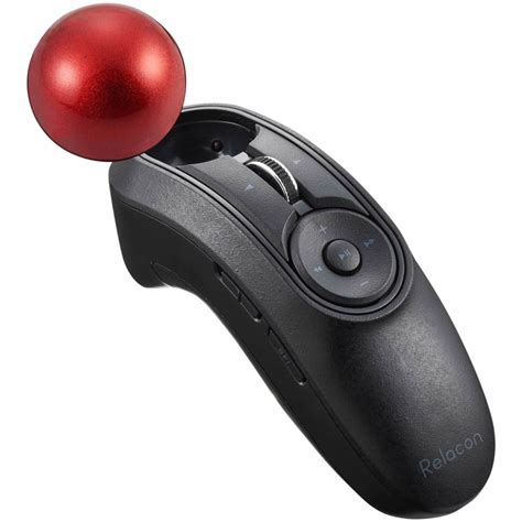 Handheld Bluetooth Thumb Operated Trackball Mouse Relacon ELECOM US