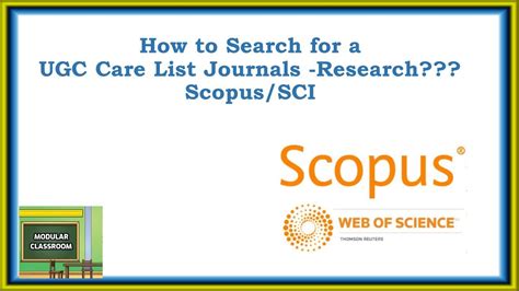 How To Search For A Ugc Care List Journals Research Scopus Sci