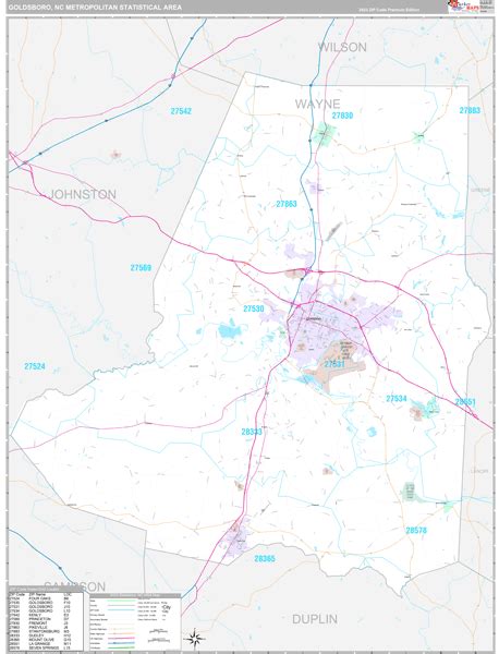 Goldsboro Nc Zip Code Map - Oconto County Plat Map