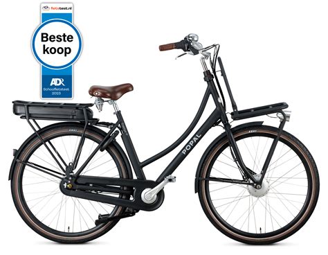 Popal Prestige Inch Transportfiets N Mat Zwart Fietshemel Edam