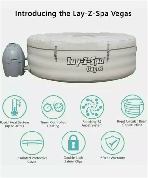 Lazy Spa Lay Z Spa Vegas Hot Tub Spa Person HR Delivery For Sale From United Kingdom