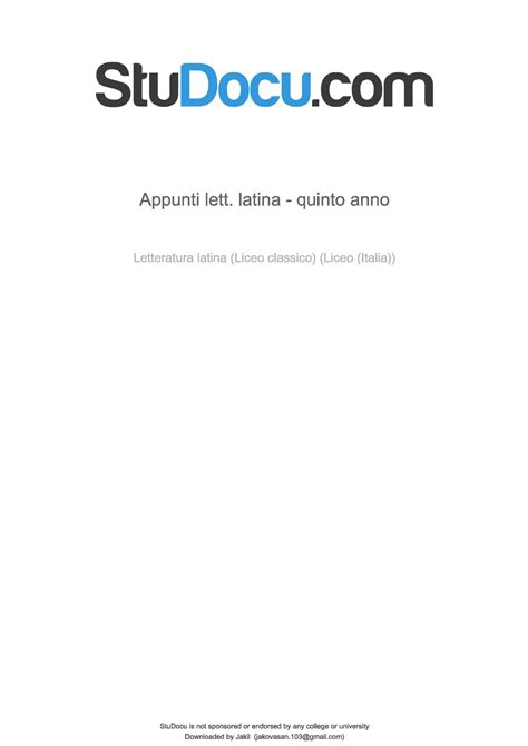 Latino Maturità maturita Lingua e Cultura Latina Scientifico