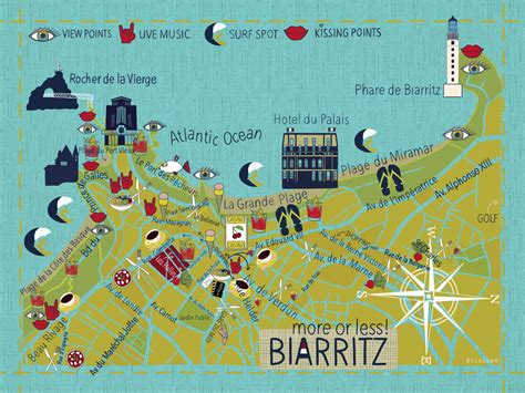 Biarritz Map on Behance