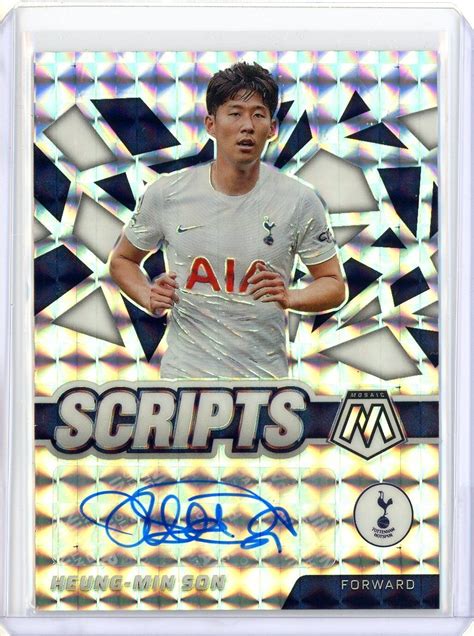 Panini Mosaic Premier Epl Heung Min Son Prizm Auto Autograph