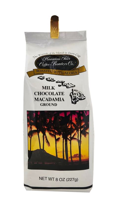 Hawaiian Isles Coffee Roasters Co Milk Chocolate Macadamia Ground