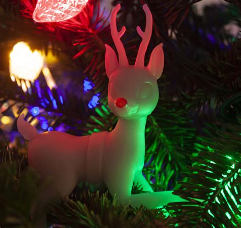 STL File Rudolph The Red Nosed Reindeer Christmas Ornmament3D Printing