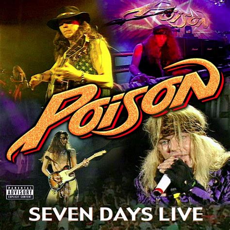 Poison Seven Days Live Banner Huge 4x4 Ft Fabric Poster Tapestry Flag