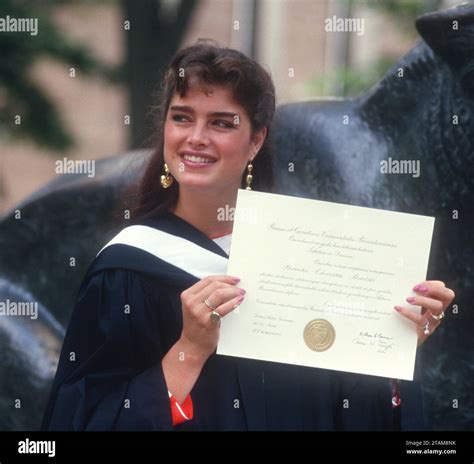 1987 Brooke Shields Graduated From Princeton University Photo By John