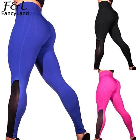 Buy Sexy Leggings Women Butt Lift Push Up Skinny Mesh