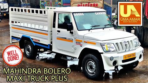 Mahindra Bolero Maxi Truck Plus Bs6 Full Body Work Youtube