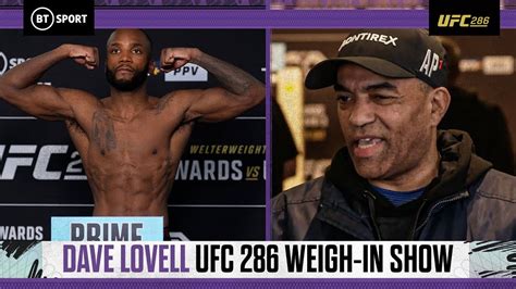 Leon Edwards Head Coach Dave Lovell Exclusive Leon Edwards V Kamaru