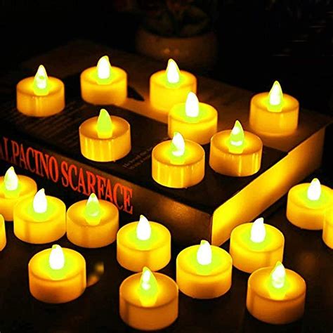 Led Tea Lights Candles Pack Flameless Candle Lights Battery