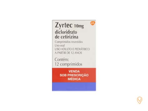 Bula Do Zyrtec 10mg 12 Comprimidos Cliniguia