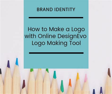 How To Make A Logo With Online Designevo Logo Making Tool