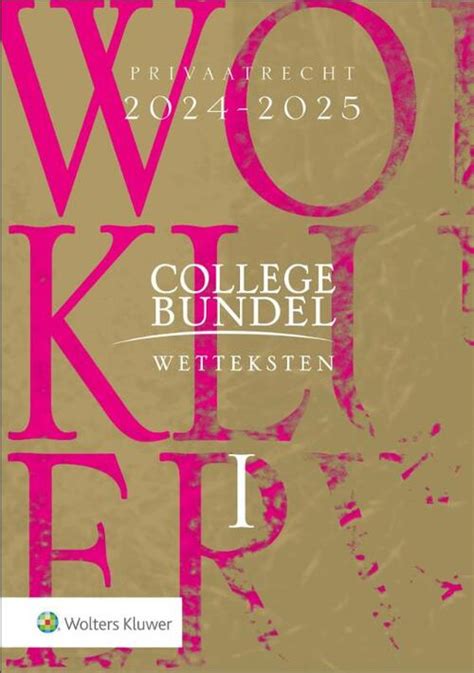 Collegebundel Wetteksten Boek Bruna