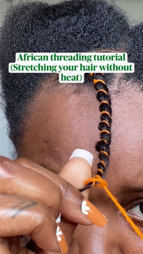 African Threading Tutorial In African Threading Hair Without