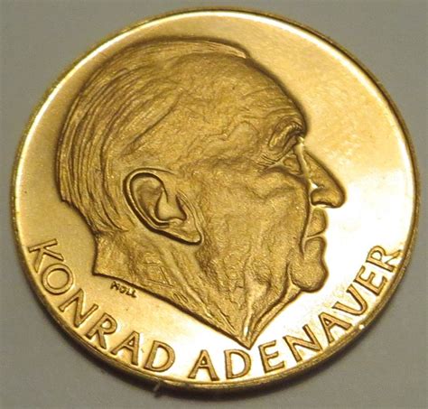 Germany Medal Konrad Adenauer Gold Catawiki