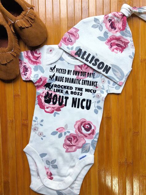 Peace Out Nicu Nicu Baby Onesie Nicu Graduate Going Home Onesie Preemie