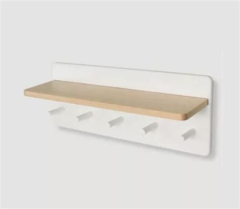 Perchero De Pared Con Estante Escandinavo Nordico Laqueado