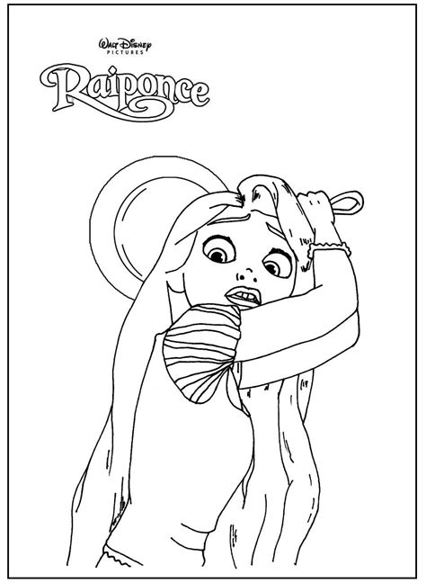 Coloriage De Raiponce Disney A Imprimer idées de coloriage