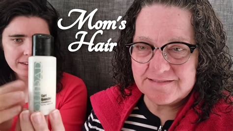 Asmr My Moms Curly Hair Style Routine ☀365 Days Of Asmr☀ Youtube