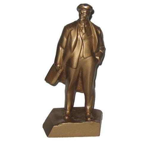 Miniature Golden Bust Of Communist Revolutionary Vladimir Ilyich