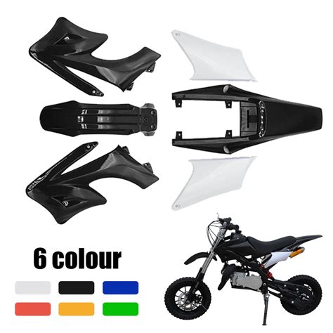 6 Pieces High Strength Plastic Fender Fairing Body Kits For 47cc 49cc