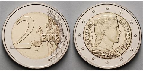 Lettland 2014 Kursmünze 2 Euro CH UNC MA Shops