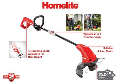 Homelite Ut In Straight Electric String Trimmer